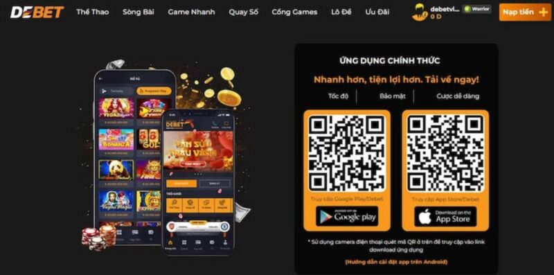 Cách Tải App Debet Cho Điện Thoại - Ty Le Keo Cập Nhật Liên Tục